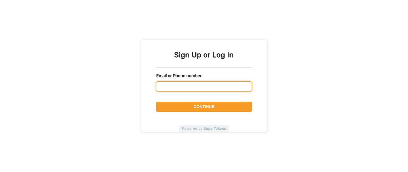 Email and phone passwordless login